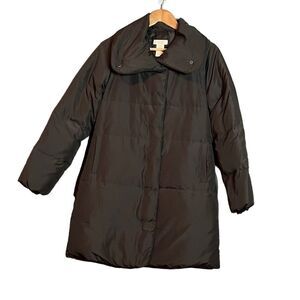 Joe Fresh brown duck down blend puffer coat‎